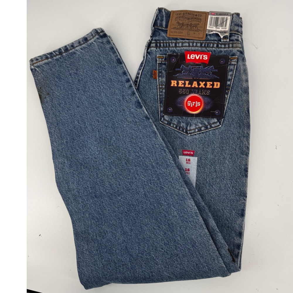 Vintage Levi's 550 Orange Tab Relaxed Fit Jeans Womens Size 16 Regular Read
